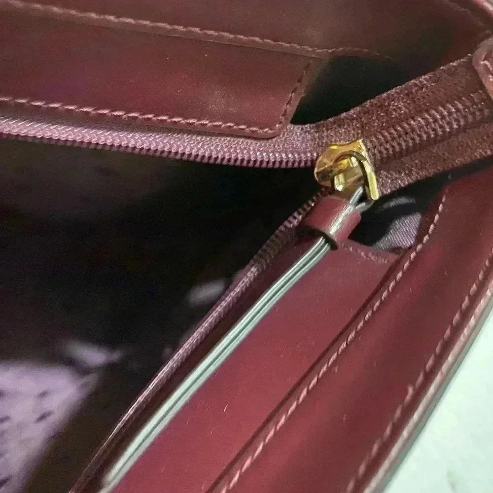Kate spade plum leather satchel handbag